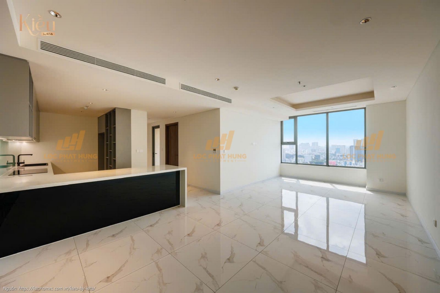 Ảnh thực tế căn hộ 23-01 diện tích 128m2 tại dự án Kiều By Kita Quận 5