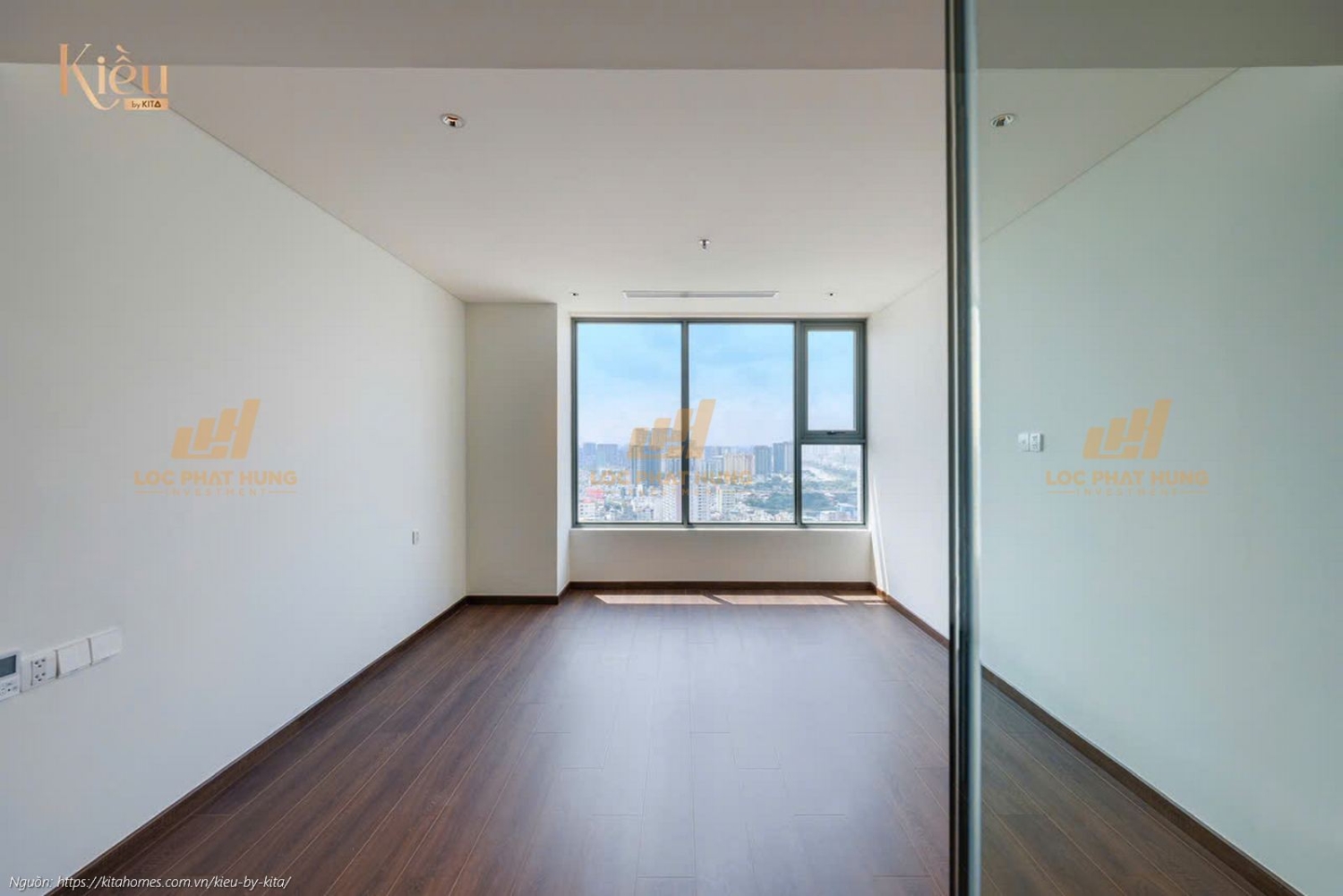 Ảnh thực tế căn hộ 23-01 diện tích 128m2 tại dự án Kiều By Kita Quận 5
