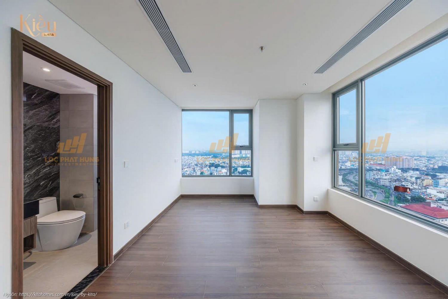 Ảnh thực tế căn hộ 23-03 diện tích 132m2 tại dự án Kiều By Kita Quận 5