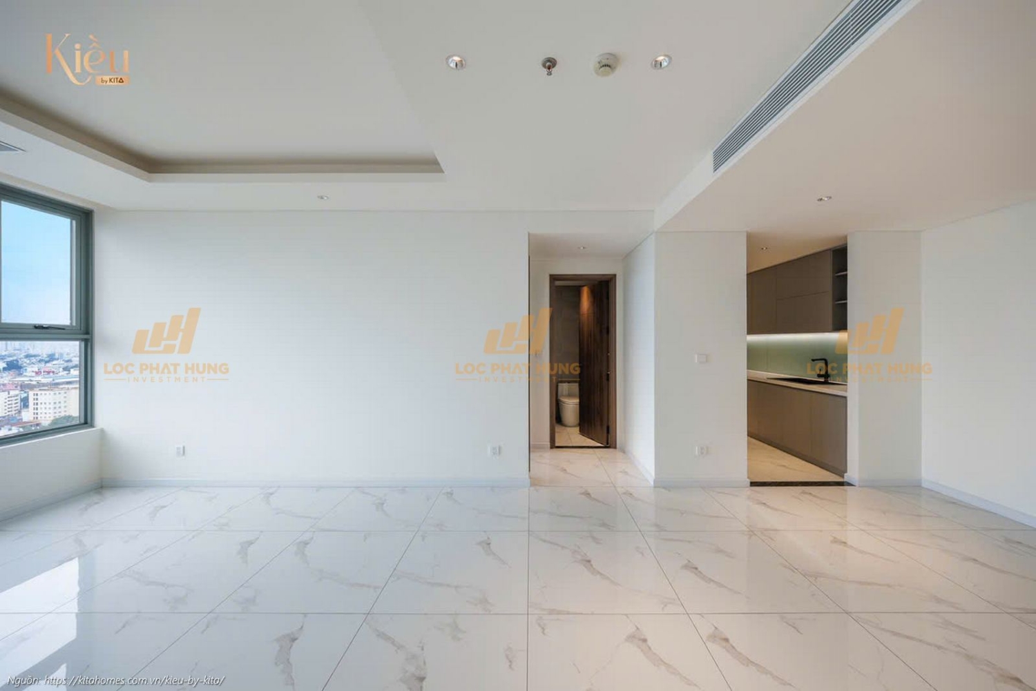 Ảnh thực tế căn hộ 23-04 diện tích 90m2 tại dự án Kiều By Kita Quận 5.