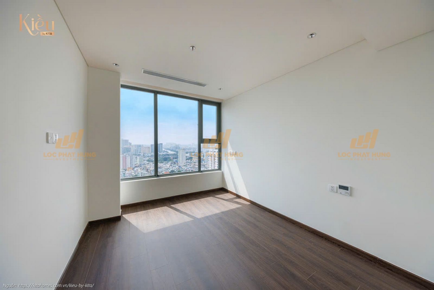 Ảnh thực tế căn hộ 23-05 diện tích 90m2 tại dự án Kiều By Kita, trung tâm Quận 5.