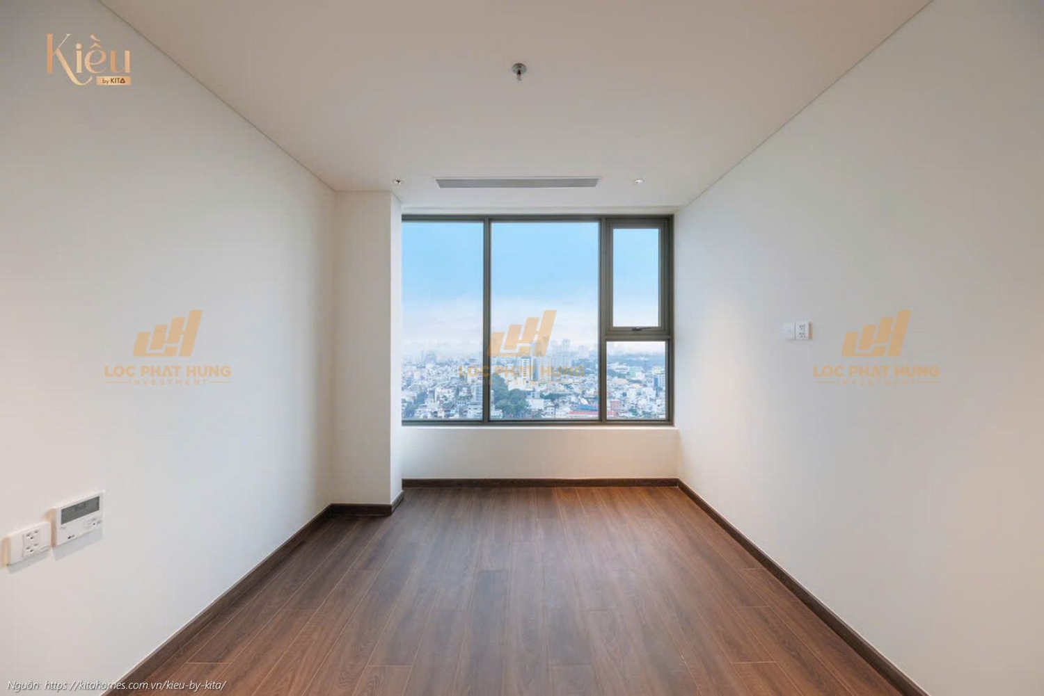 Ảnh thực tế căn hộ 23-05 diện tích 90m2 tại dự án Kiều By Kita, trung tâm Quận 5.