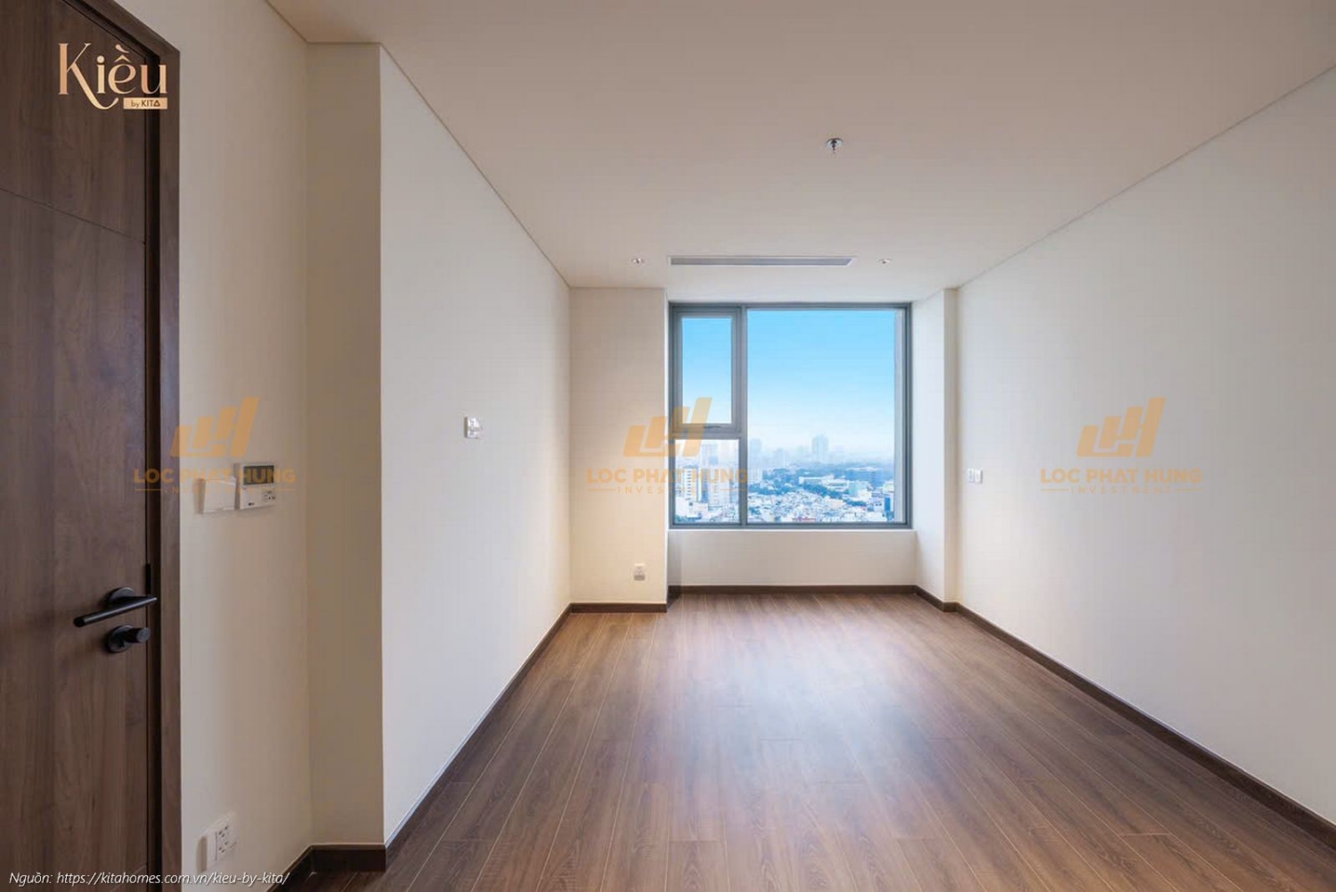 Ảnh thực tế căn hộ 23-05 diện tích 90m2 tại dự án Kiều By Kita, trung tâm Quận 5.