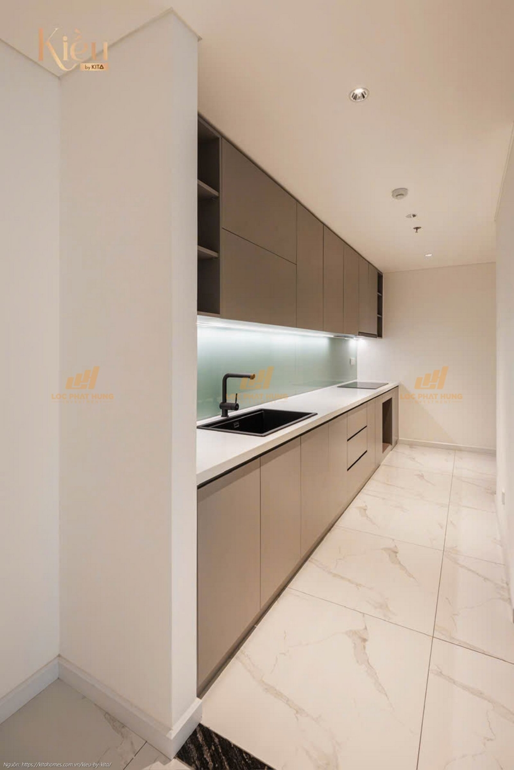 Ảnh thực tế căn hộ 23-05 diện tích 90m2 tại dự án Kiều By Kita, trung tâm Quận 5.