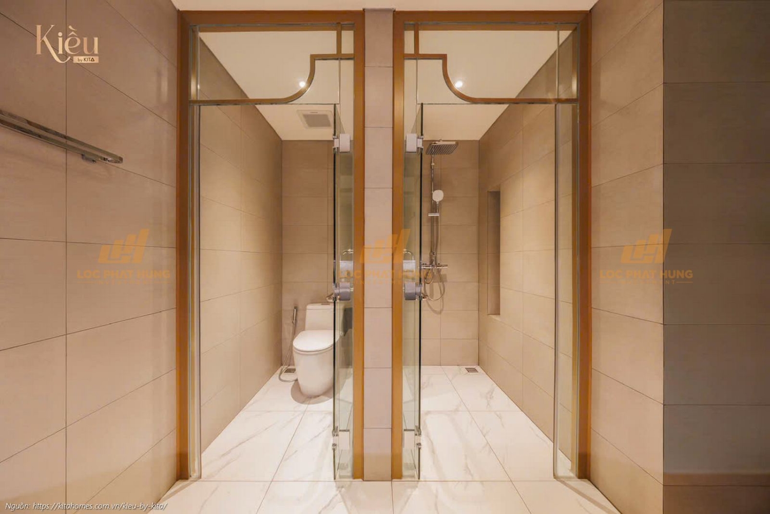 Ảnh thực tế căn hộ 23-05 diện tích 90m2 tại dự án Kiều By Kita, trung tâm Quận 5.