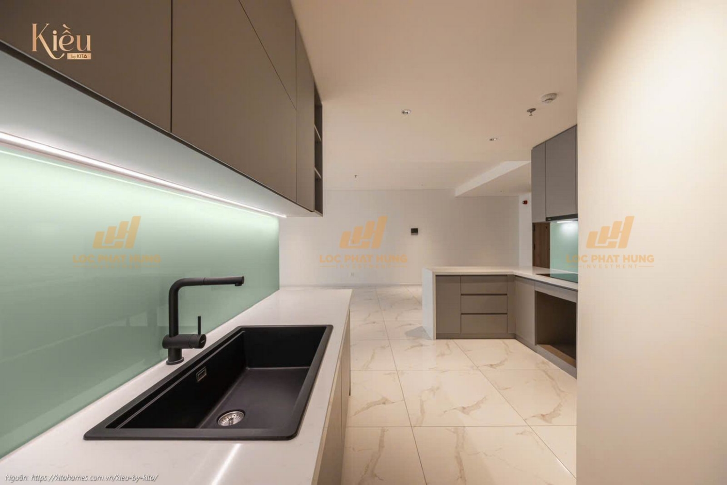 Ảnh thực tế căn hộ 23-06 diện tích 132m2 tại dự án Kiều By Kita Quận 5, nhận nhà ở ngay.