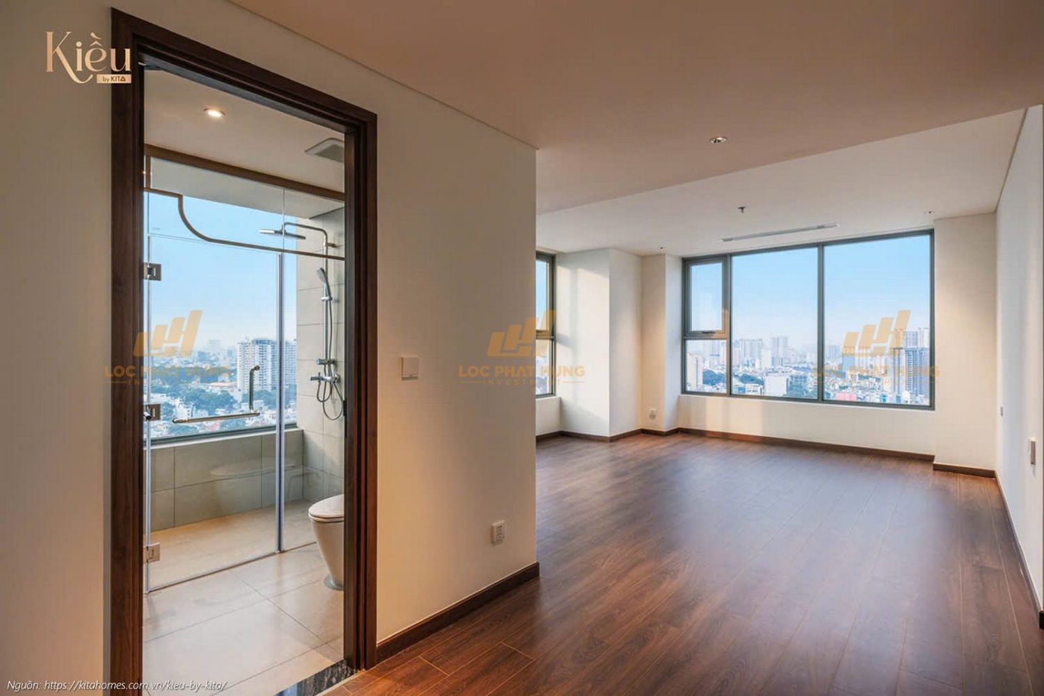 Ảnh thực tế căn hộ 23-07 diện tích 155m2 tại dự án Kiều By Kita Quận 5.