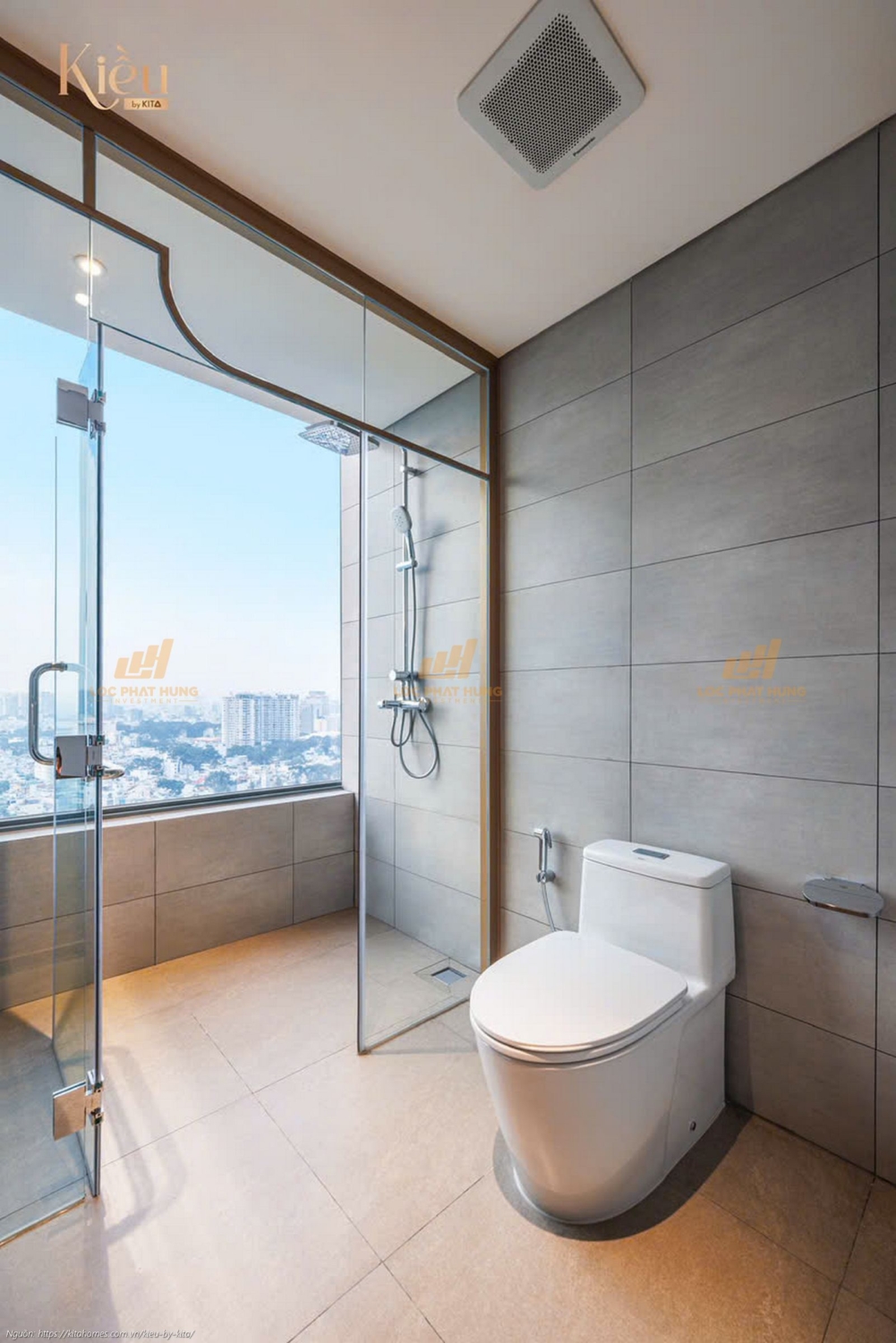 Ảnh thực tế căn hộ 23-07 diện tích 155m2 tại dự án Kiều By Kita Quận 5.