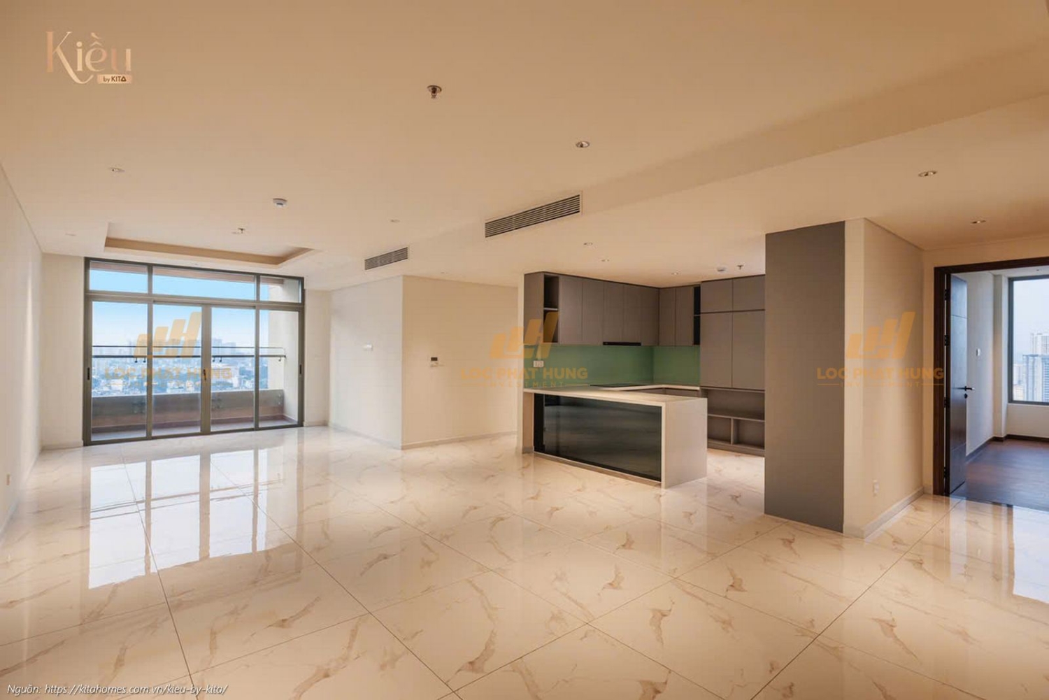 Ảnh thực tế căn hộ 23-07 diện tích 155m2 tại dự án Kiều By Kita Quận 5.