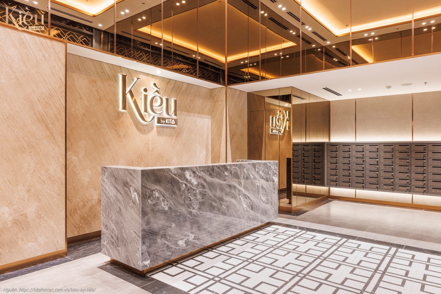 Ảnh thực tế đón khách sang trọng, đẳng cấp 5 sao tại dự án Kiều By Kita, Quận 5.