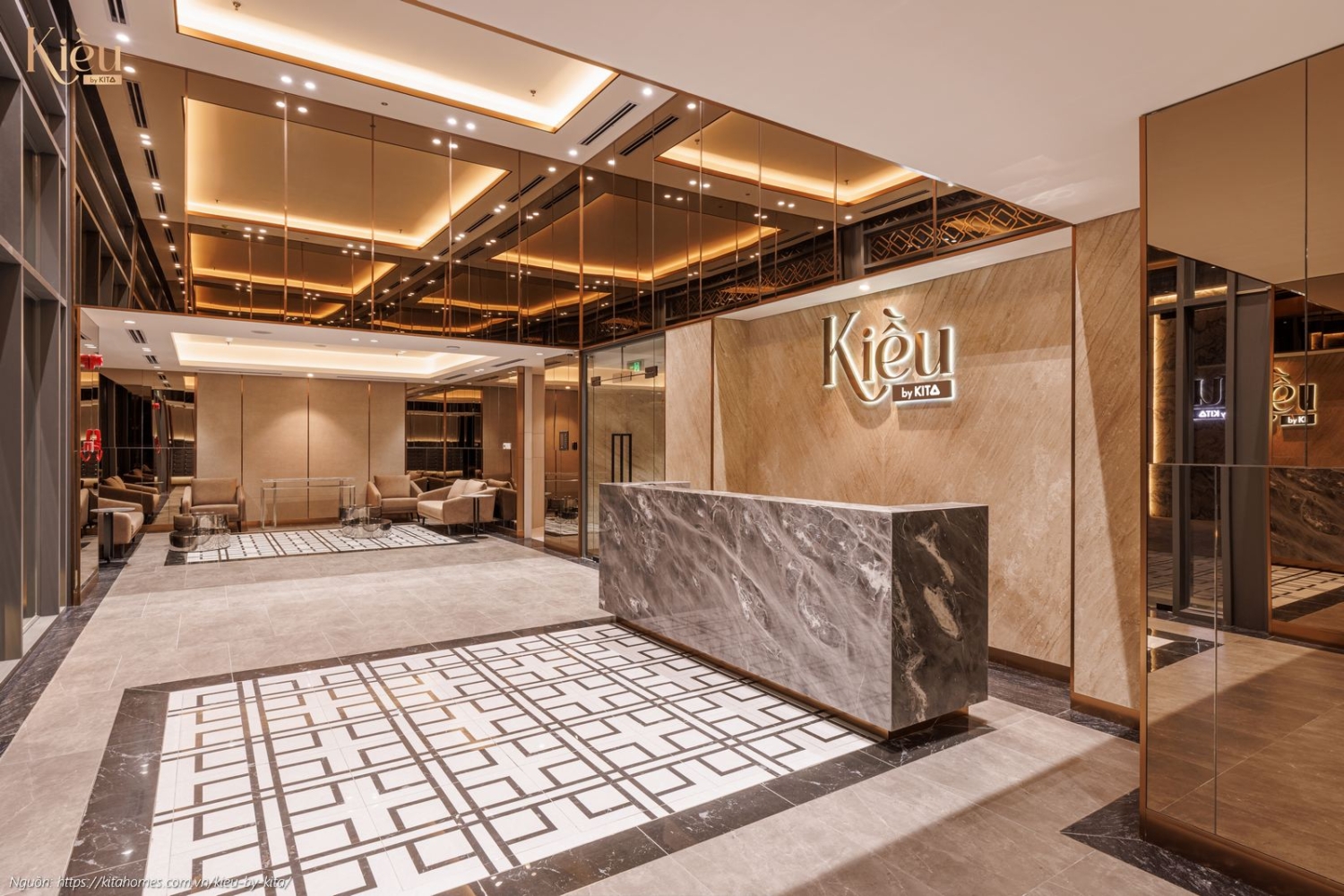 Ảnh thực tế đón khách sang trọng, đẳng cấp 5 sao tại dự án Kiều By Kita, Quận 5.