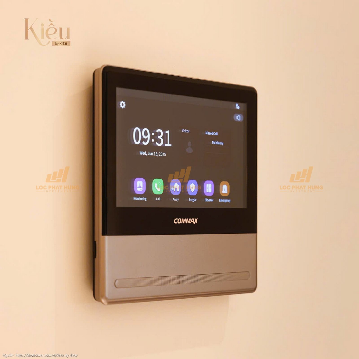 Chuông cửa có hình (Chuông cửa video) bàn giao tại căn hộ Kiều By Kita, đảm bảo an ninh cho gia chủ