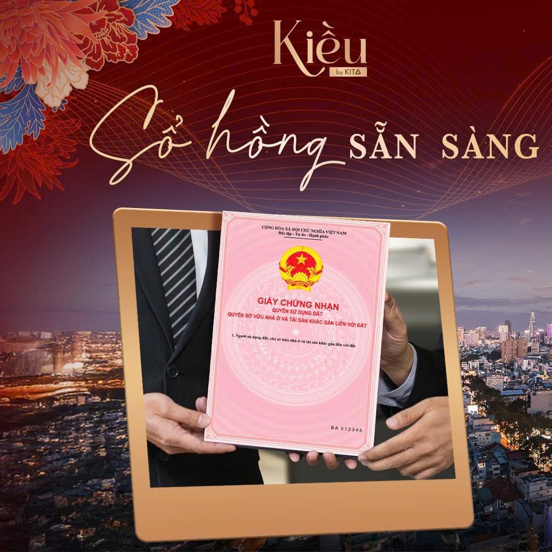 Căn hộ Kiều By Kita Quận 5 đã được cấp sổ hồng 100%