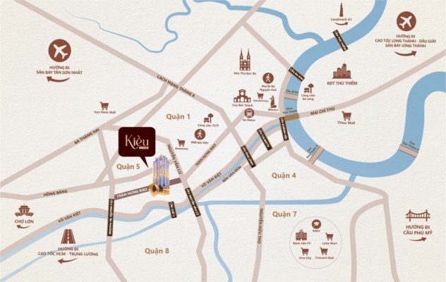 Vị Trí địa Chỉ Dự án Căn Hộ Chung Cư Kiều By Kita Quận 5