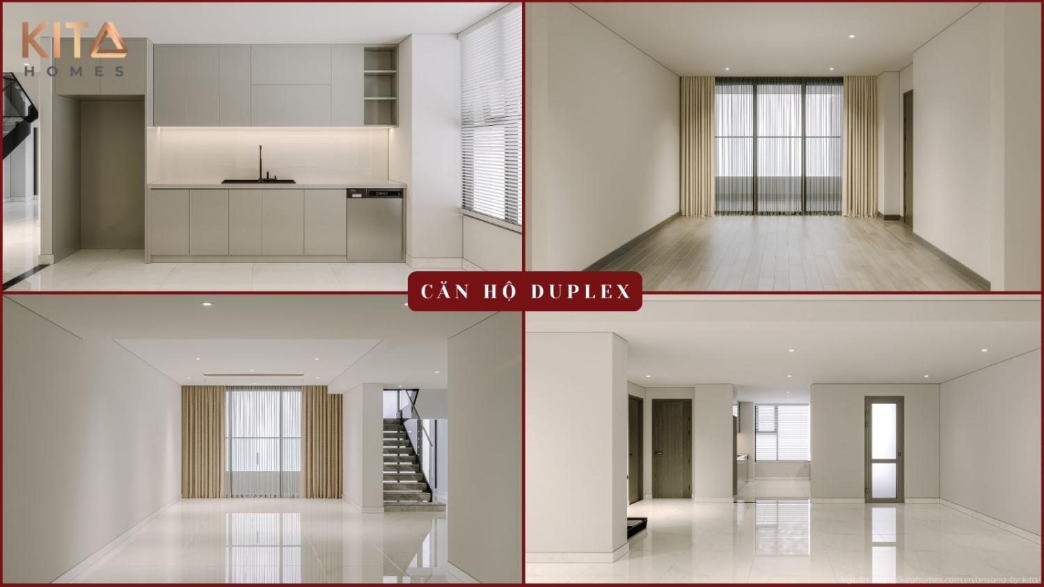 Chiêm Ngưỡng Thiết Kế Thông Tầng đẳng Cấp Tại Nhà Mẫu Căn Hộ Duplex Dự án Ansana By Kita