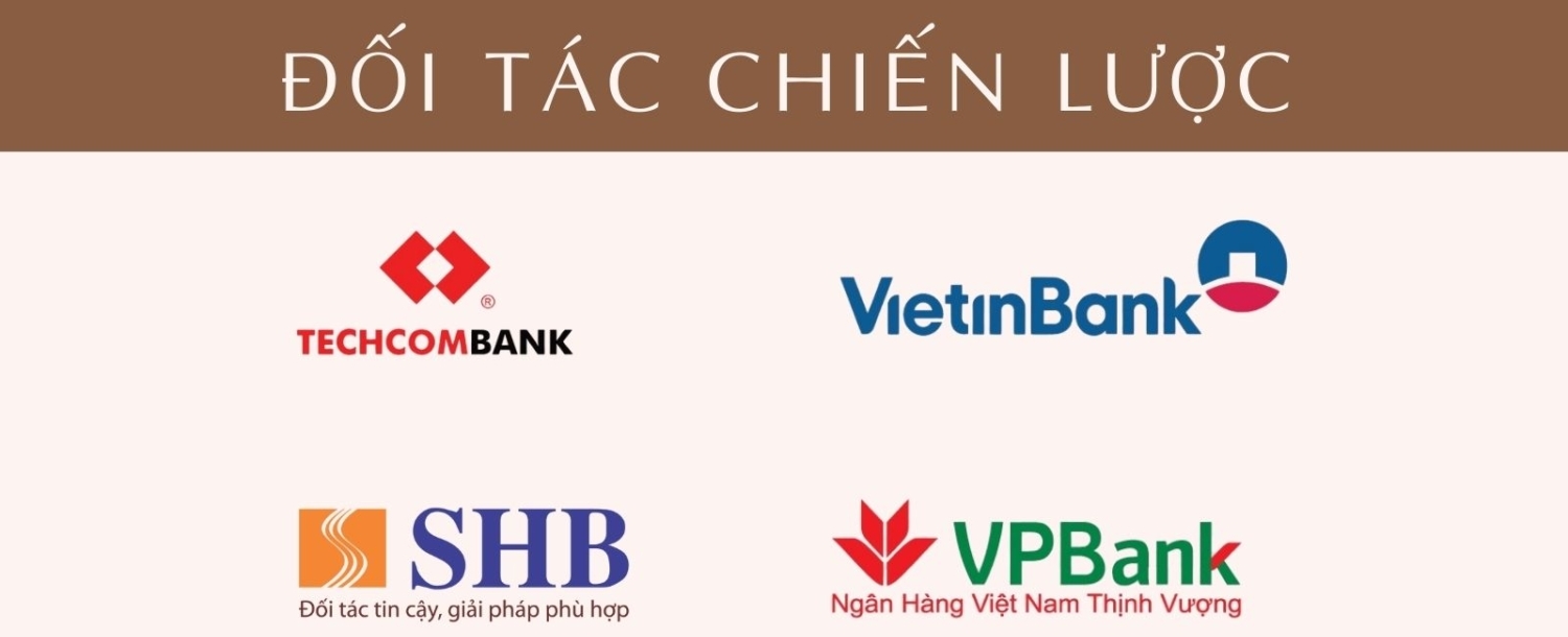 Danh sách các ngân hàng đối tác chiến lược bảo lãnh và hỗ trợ vay vốn mua căn hộ Ansana by Kita.