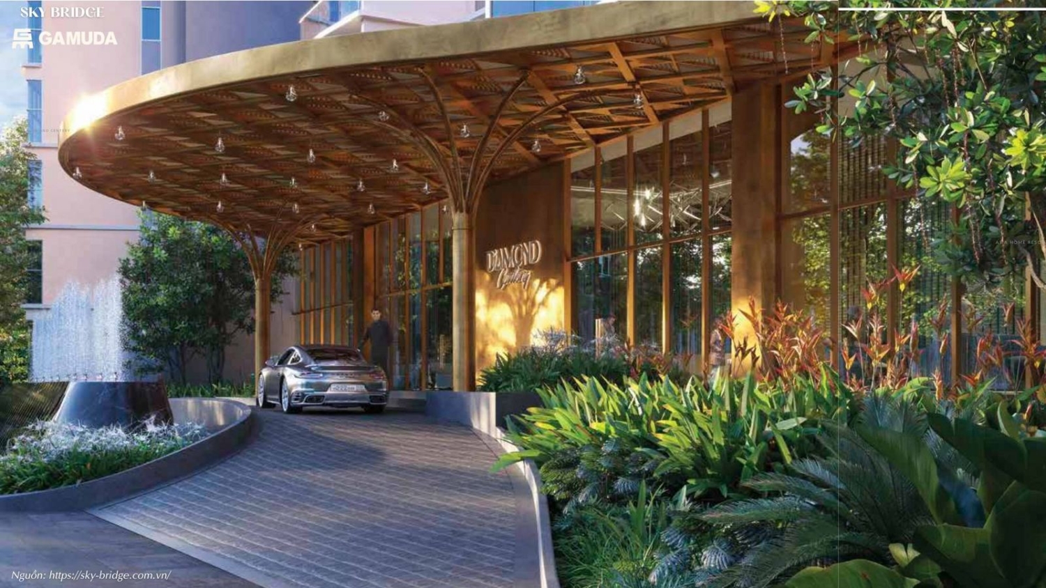 Sảnh đón Căn Hộ Sky Bridge Gamuda Land