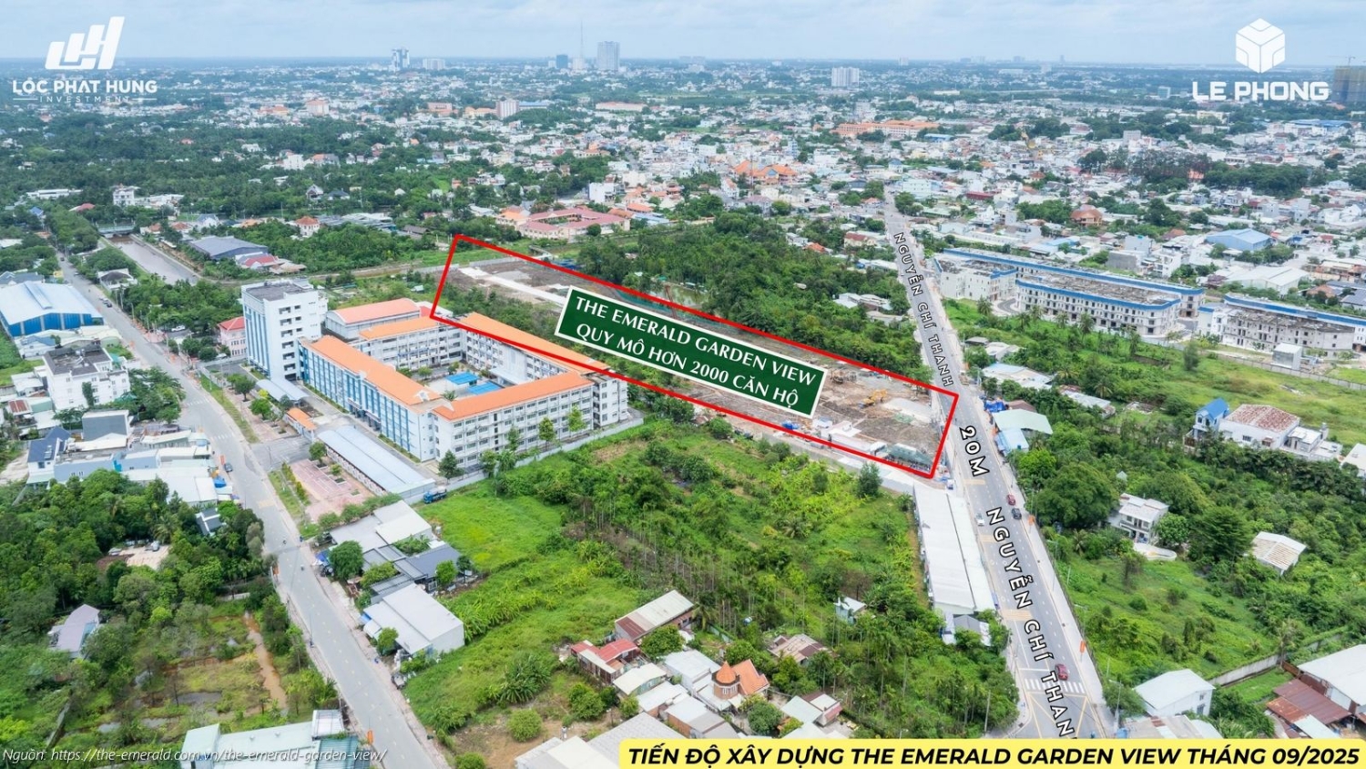 Tiến độ xây dựng dự án The Emerald Garden View Tháng 09/2025: Toàn cảnh công tác san lấp và chuẩn bị mặt bằng