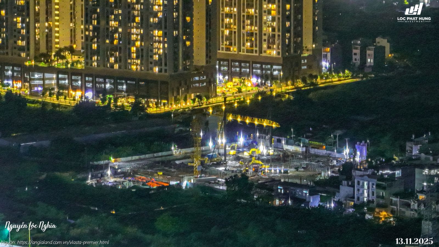 Tiến độ xây dựng tháng 11/2025 dự án căn hộ chung cư Vlasta Premier Quận 7