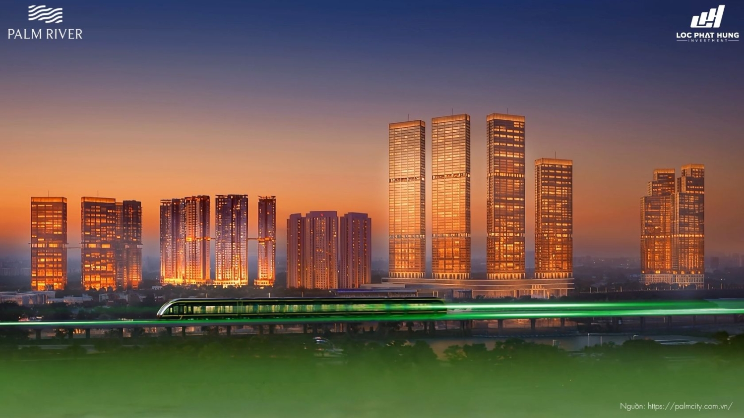 Phối Cảnh Tổng Thể Dự Án Chung Cư Palm River