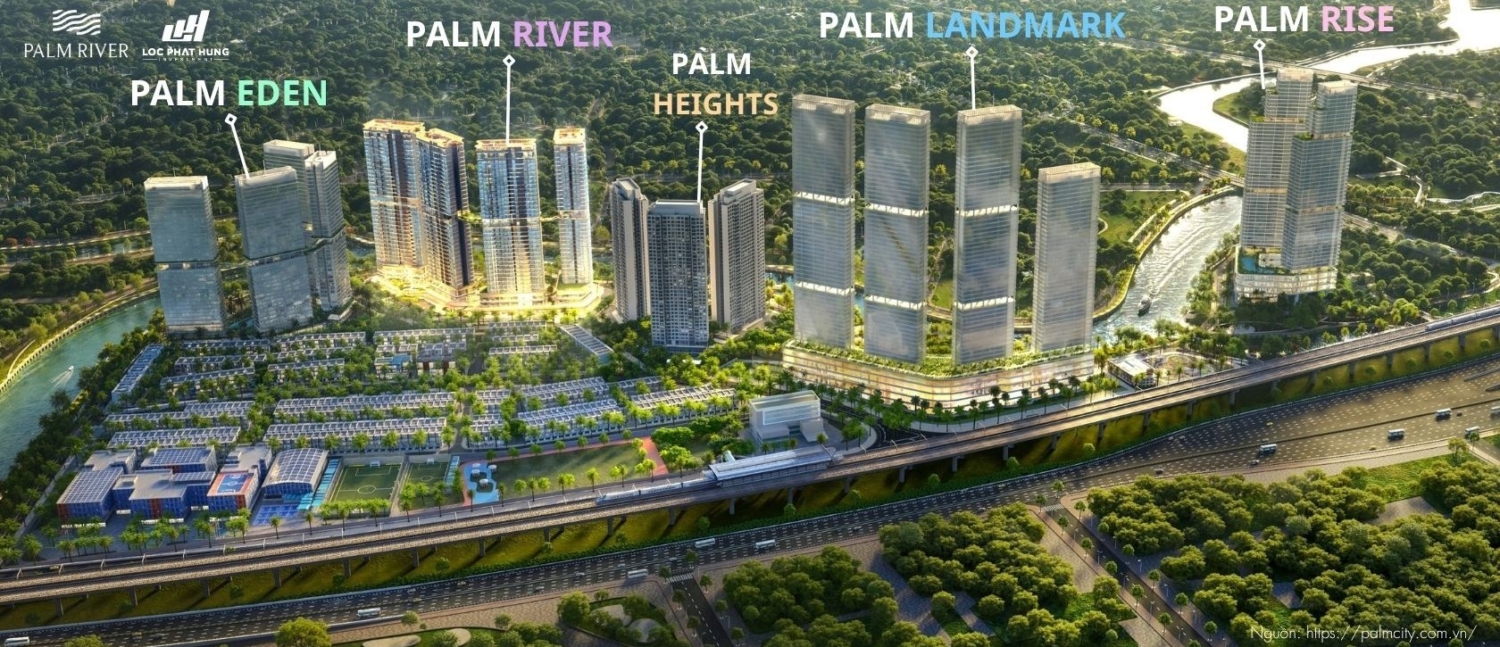 Phối Cảnh Tổng Thể Dự Án Chung Cư Palm River