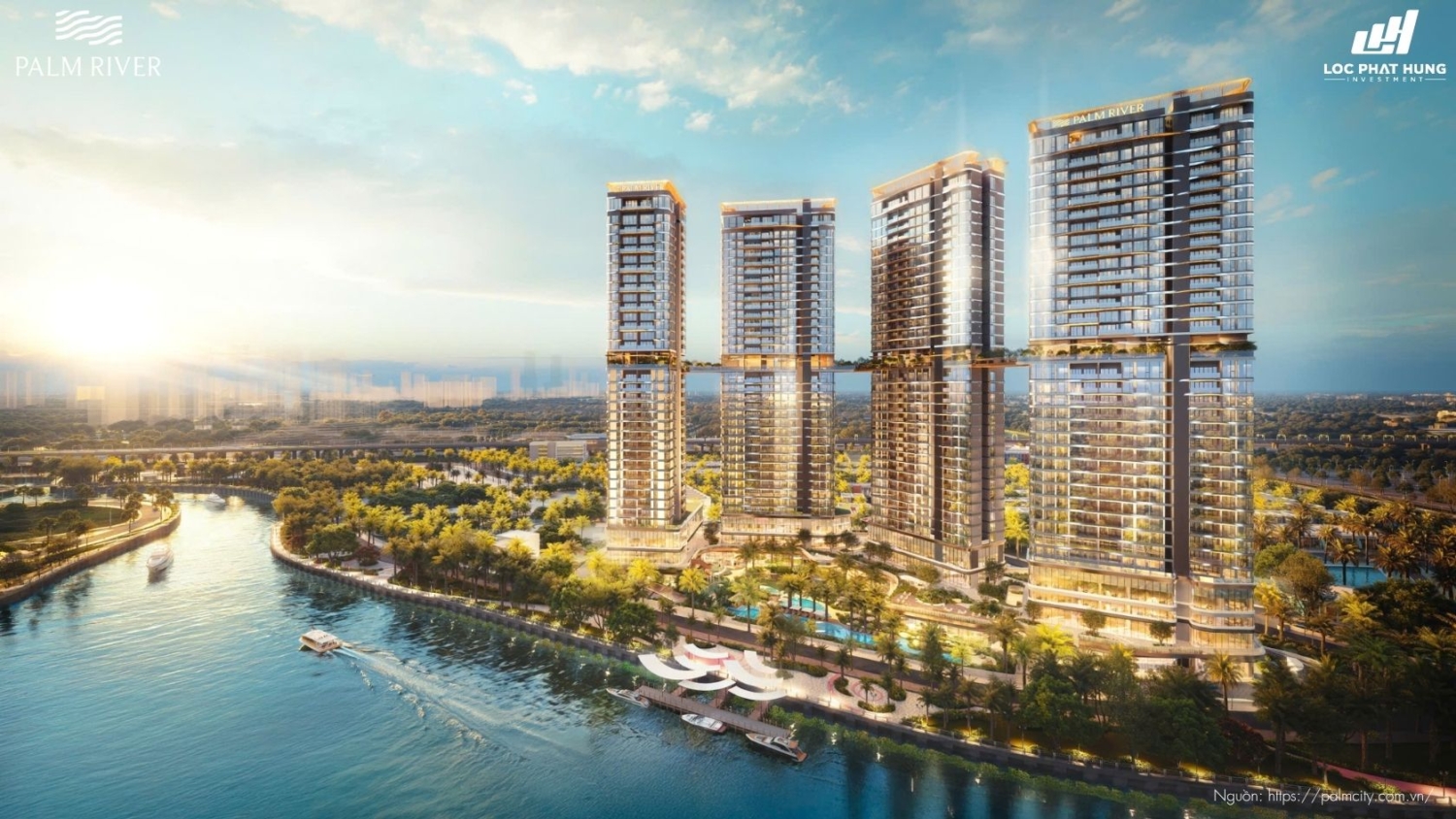 Phối Cảnh Tổng Thể Dự Án Chung Cư Palm River