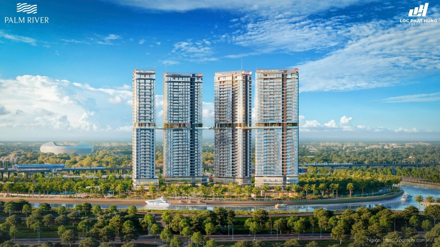 Phối Cảnh Tổng Thể Dự Án Chung Cư Palm River