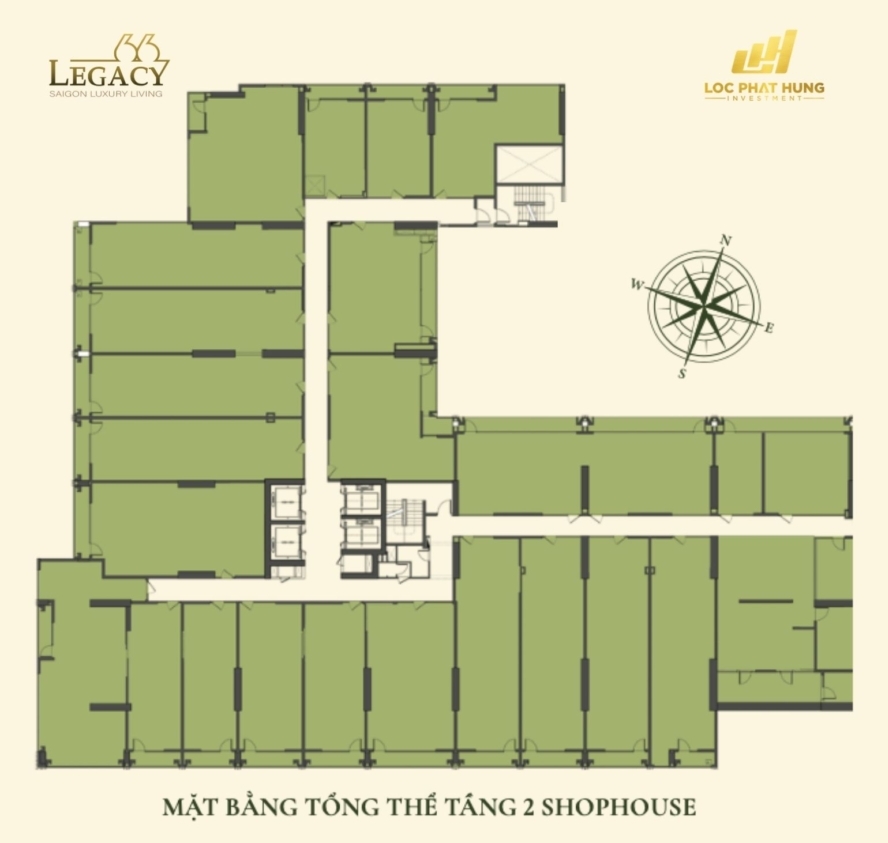 Mặt bằng tầng điển hình dự án Legacy 66