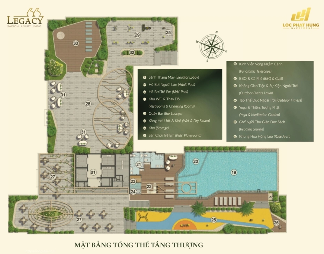 Mặt bằng tầng điển hình dự án Legacy 66