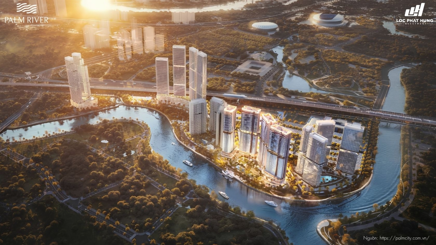 Phối Cảnh Tổng Thể Dự Án Chung Cư Palm River