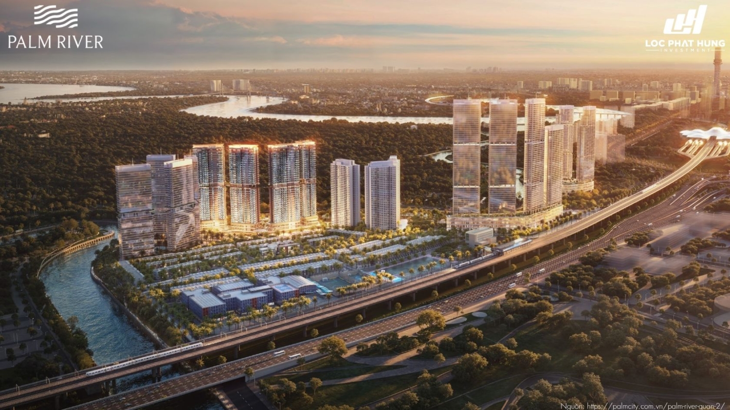Phối Cảnh Tổng Thể Dự Án Chung Cư Palm River