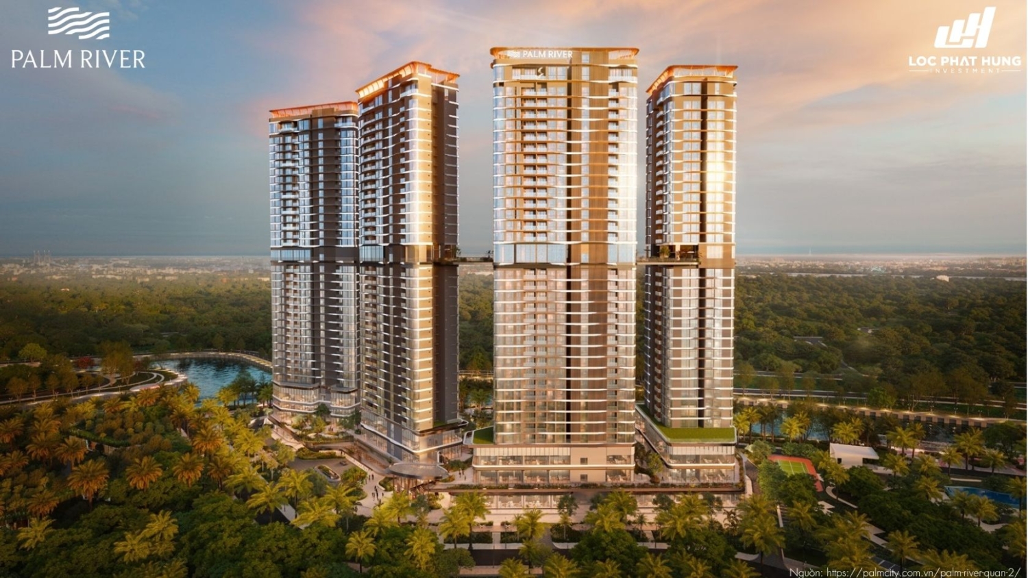Phối Cảnh Tổng Thể Dự Án Chung Cư Palm River
