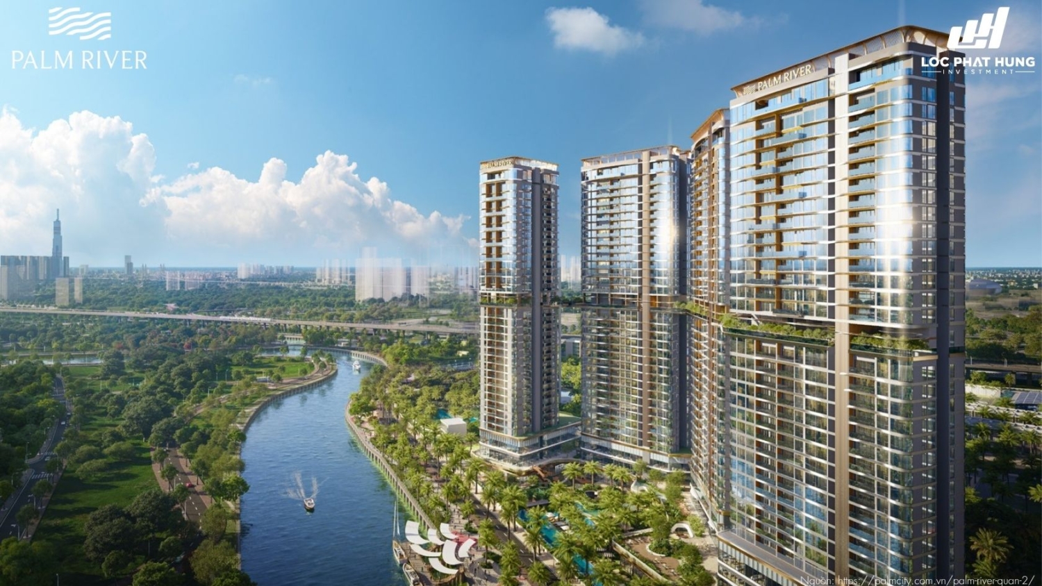 Phối Cảnh Tổng Thể Dự Án Chung Cư Palm River
