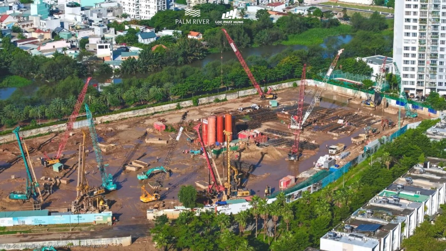 Tiến độ Xây Dựng Dự án Căn Hộ Chung Cư Palm River