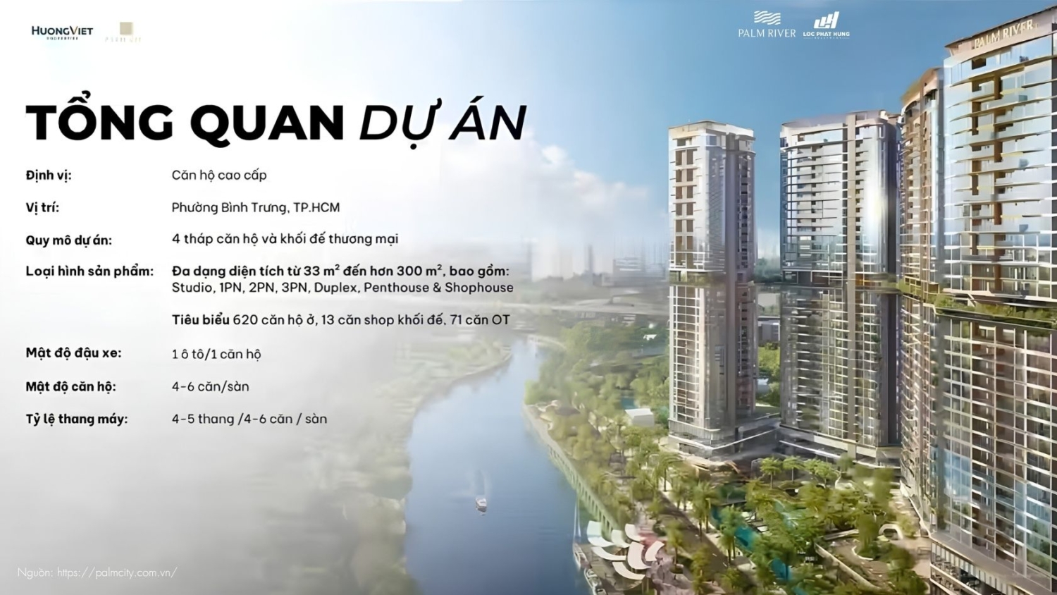 Tổng Quan Dự án Căn Hộ Chung Cư Palm River