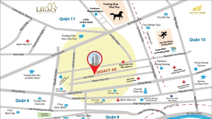 Toạ đồ "vàng" của dự án Legacy 66 tai quận 5, CĐT Tân Thành Group