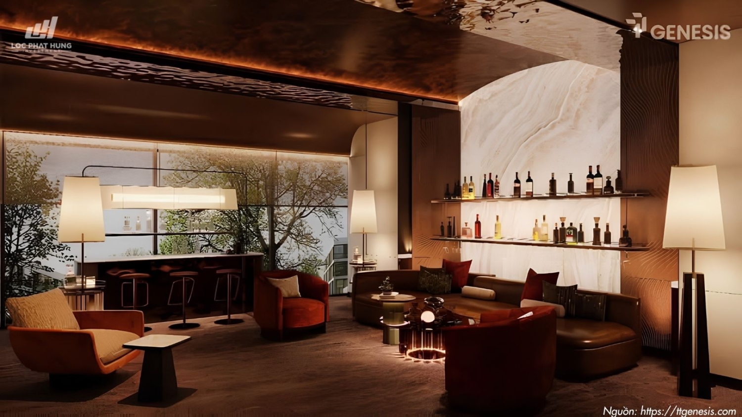 Phòng Cigar Lounge & Wine Club TT Genesis