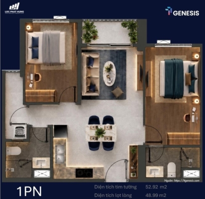 Thiết kế chi tiết layout căn hộ TT Genesis