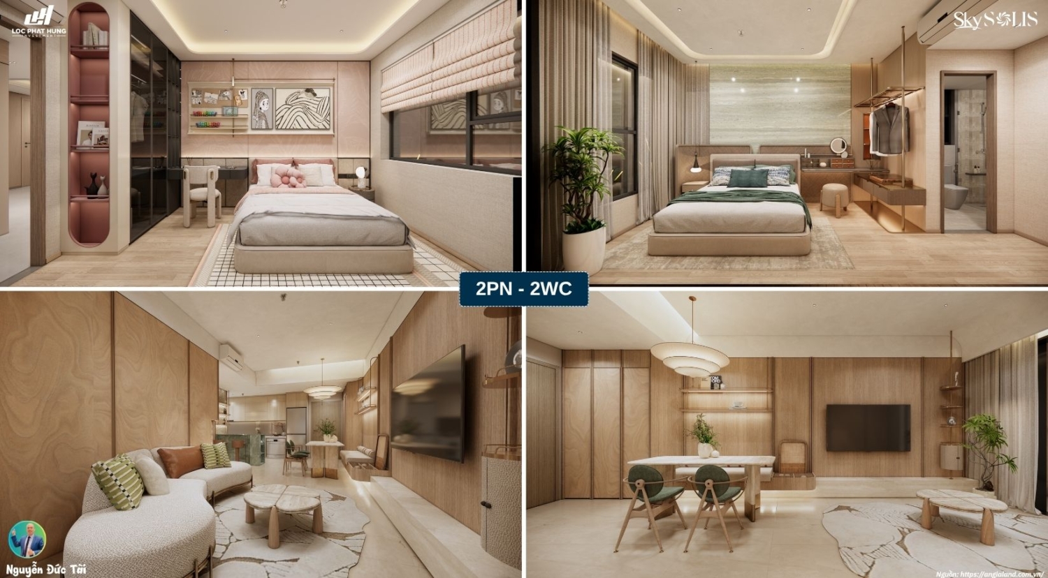 Nhà Mẫu Sky Solis 2PN-2WC