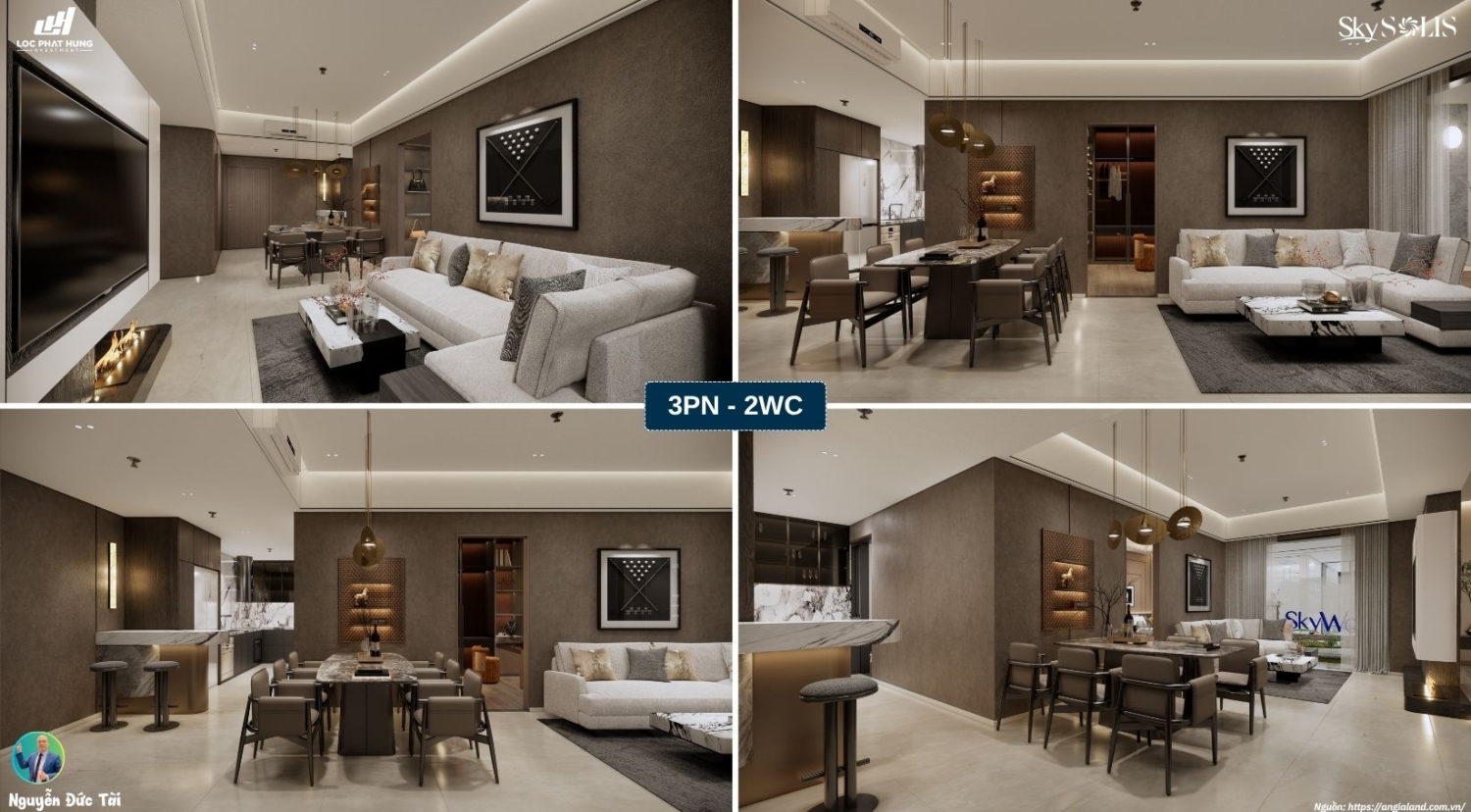 Nhà Mẫu Sky Solis 3PN-2WC