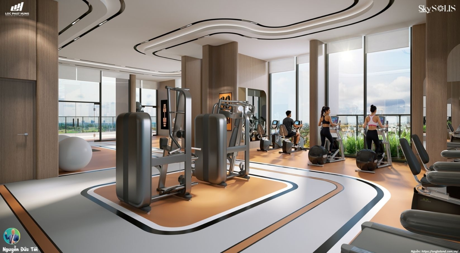 Phòng Gym Hiện Đại Dự Án SKy Solis